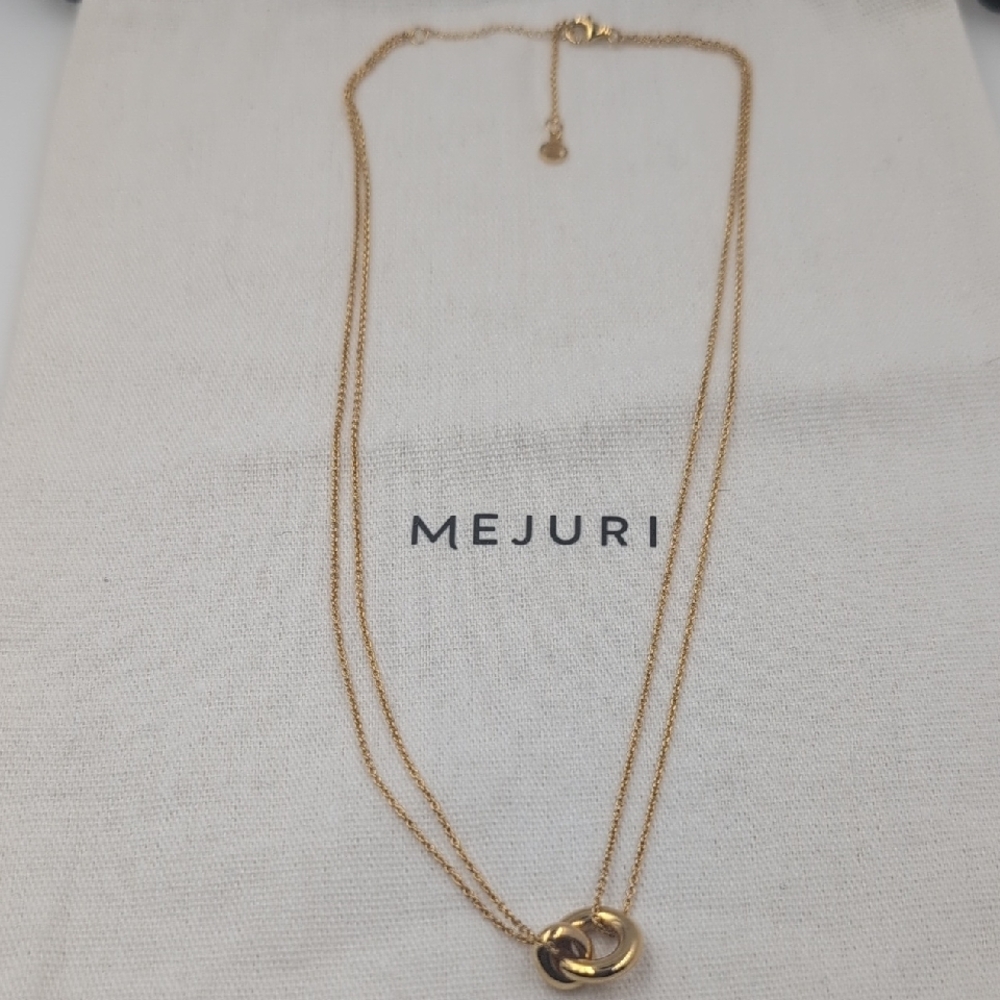 Mejuri Gold Double Chain Necklace - Picture 3 of 7
